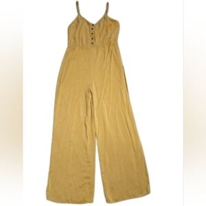 Women's Mustard Jumpsuit Medium Forever 21
